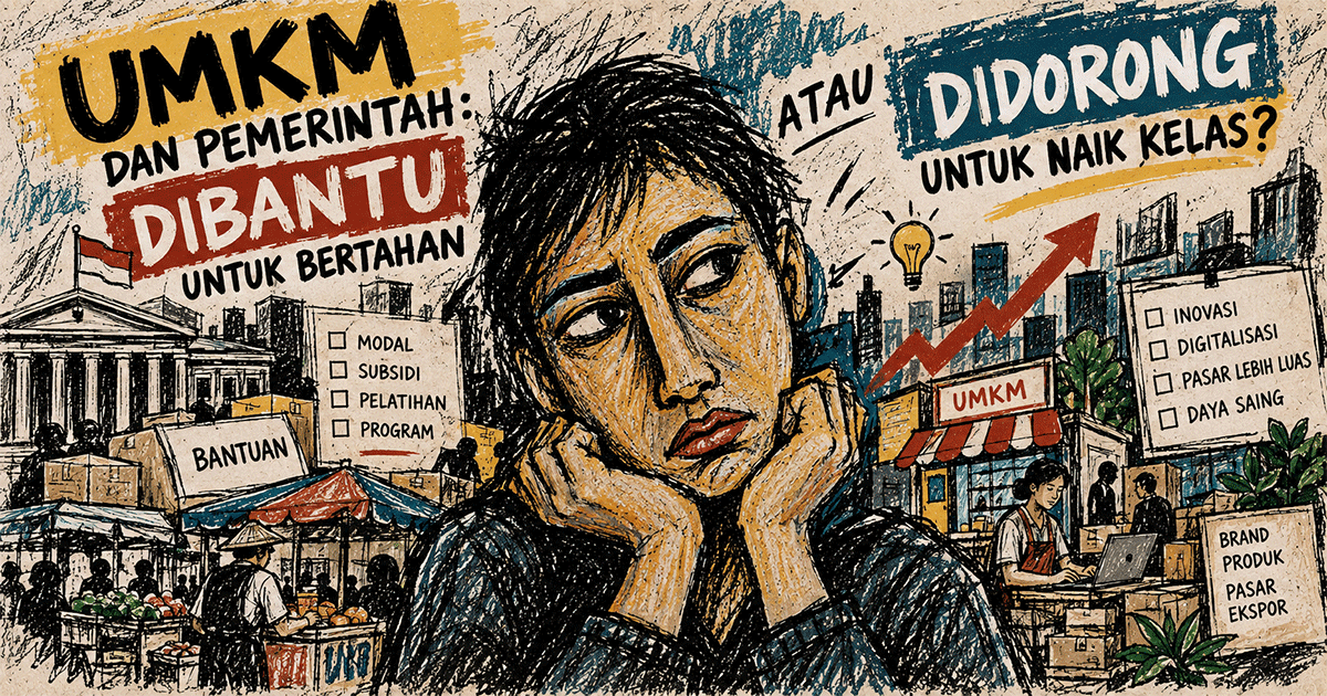 “UMKM dan Pemerintah: Dibantu untuk Bertahan atau Didorong untuk Naik Kelas?”