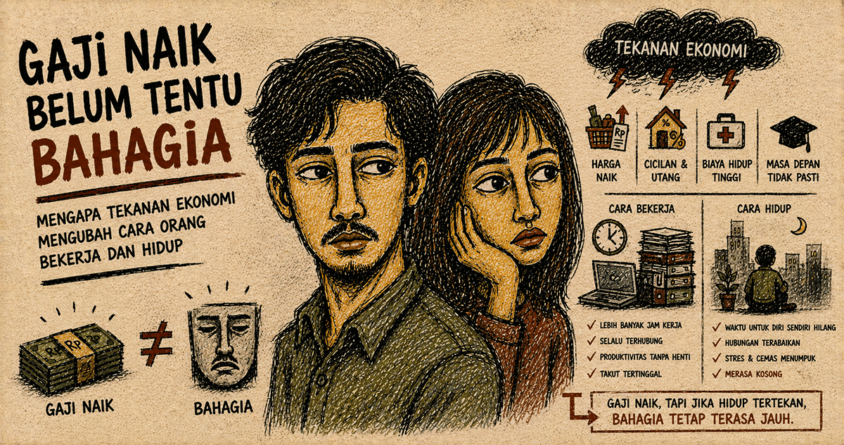Gaji Naik Belum Tentu Bahagia: Mengapa Tekanan Ekonomi Mengubah Cara Orang Bekerja dan Hidup