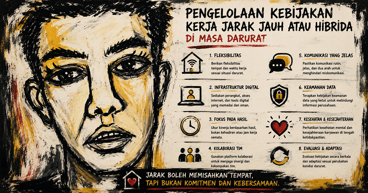 Pengelolaan Kebijakan Kerja Jarak Jauh atau Hibrida di Masa Darurat