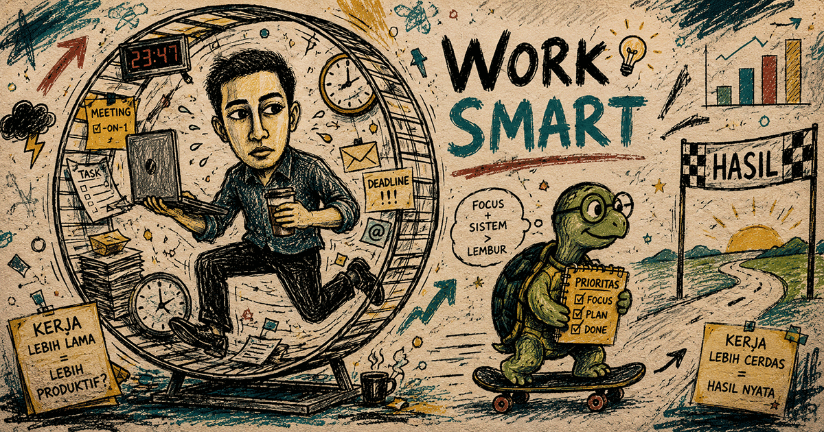 Kerja Lebih Lama Tidak Selalu Lebih Produktif.