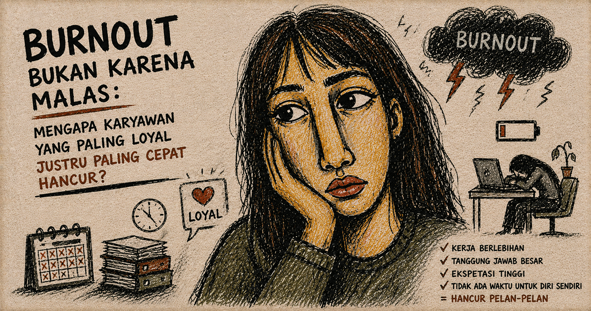 Burnout Bukan Karena Malas: Mengapa Karyawan yang Paling Loyal Justru Paling Cepat Hancur?