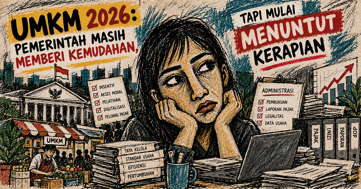 “UMKM 2026: Pemerintah Masih Memberi Kemudahan, Tapi Mulai Menuntut Kerapian”