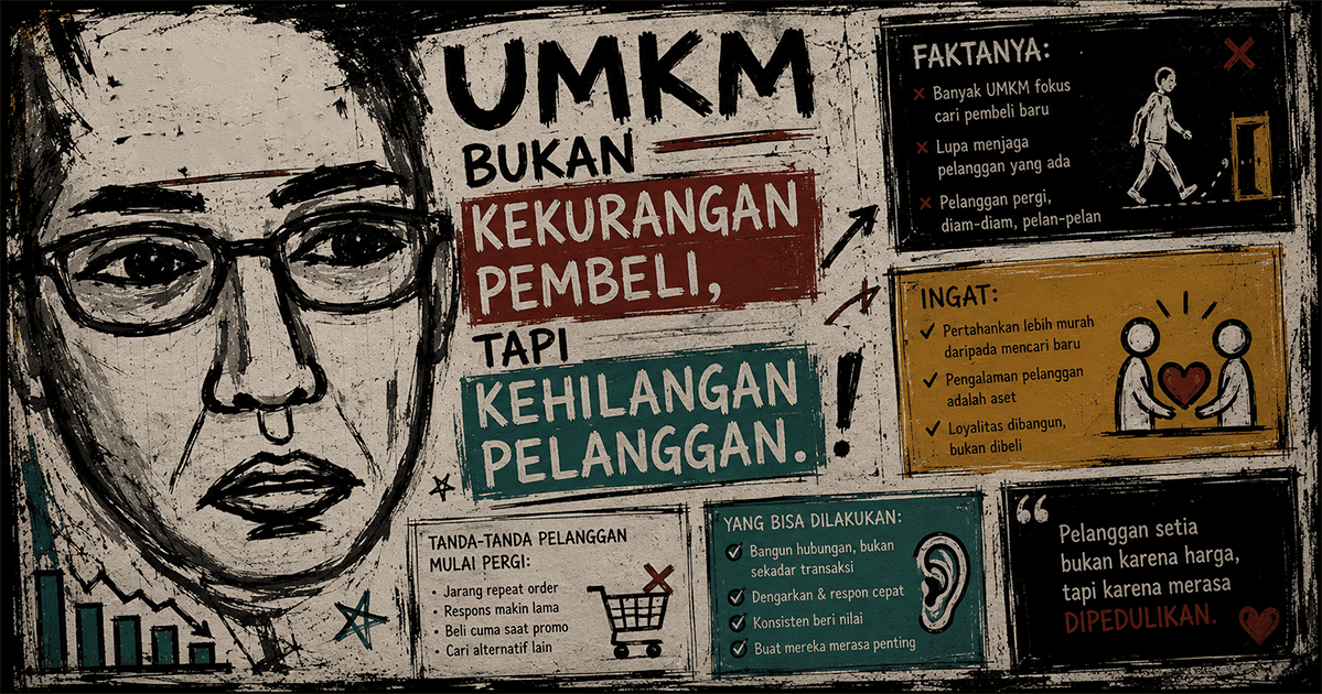 “UMKM Bukan Kekurangan Pembeli, Tapi Kehilangan Pelanggan”