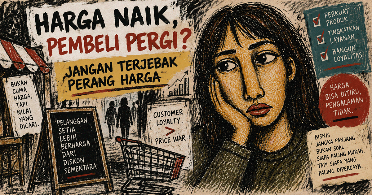 “Harga Naik, Pembeli Pergi? Jangan Terjebak Perang Harga”