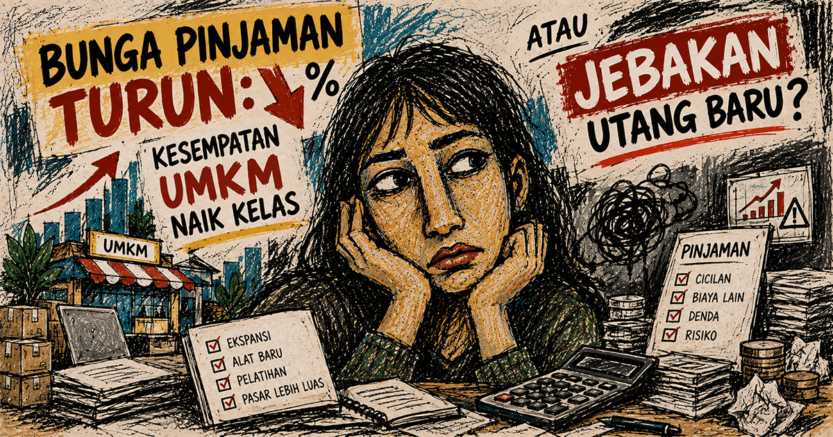 “Bunga Pinjaman Turun: Kesempatan UMKM Naik Kelas atau Jebakan Utang Baru?”